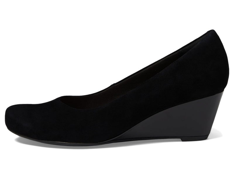 Clarks Black's Flores Tulip Pump, Black Combi Suede, 6.5 Medium US - Image 5