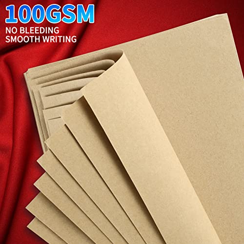 Tofun A5 Blank Vintage Refillable Paper, Retro A5 Binder Refills Paper for 6-Ring Binders Planner Traveller Journal Notebook Dairy, Blank Filler Paper, 80 Sheets 160 Pages, Blank - Image 4