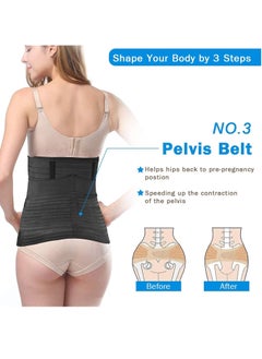 DubaiGallery 3 in 1 Postpartum Belly Support Recovery Wrap - Belly Band For Postnatal, Pregnancy, Maternity - Girdles For Women Body Shaper - Tummy Bandit Waist Shapewear Belt  - Image 4