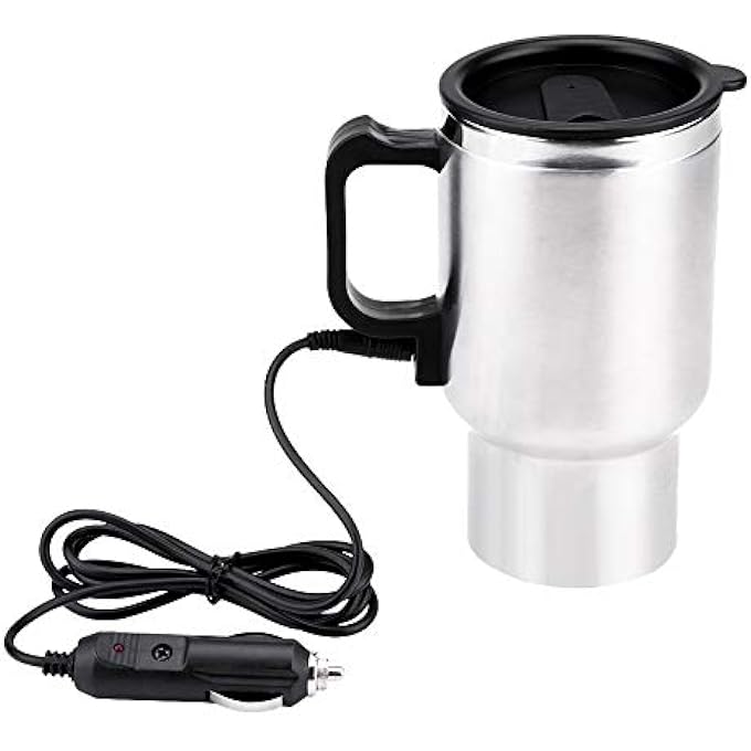 Keenso 12V Stainless Steel Electric Heating Cup With Cigarette Lighter 450Ml - Image 1
