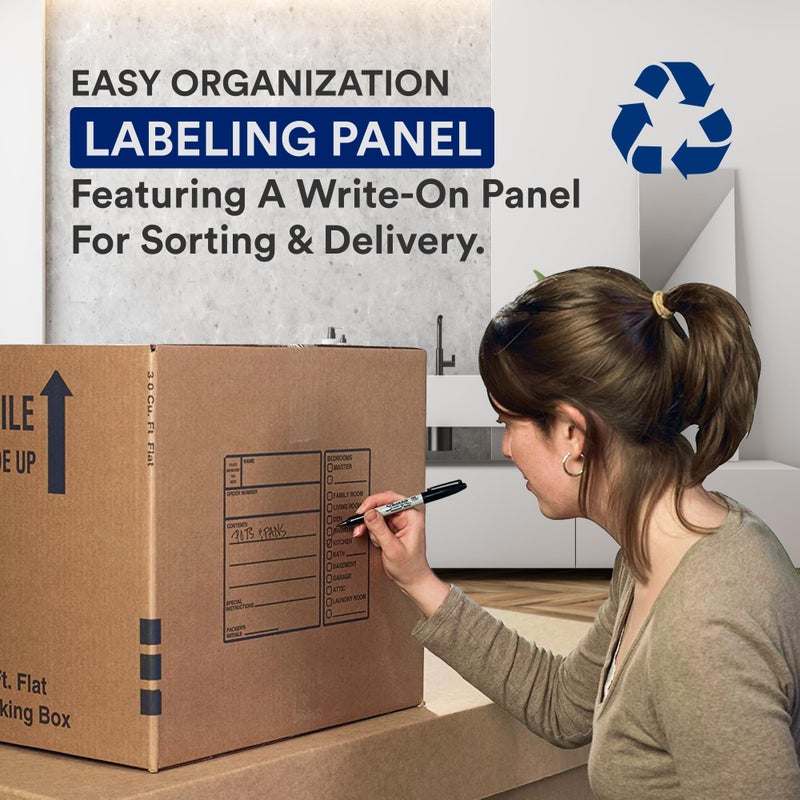 BOX USA Moving Boxes Large Heavy Duty 18x18x24 (6-Pack) Corrugated Cardboard Box for Shipping, Mailing, Packing, Packaging and Storage 18"L x 18"W x 24"H - Image 4