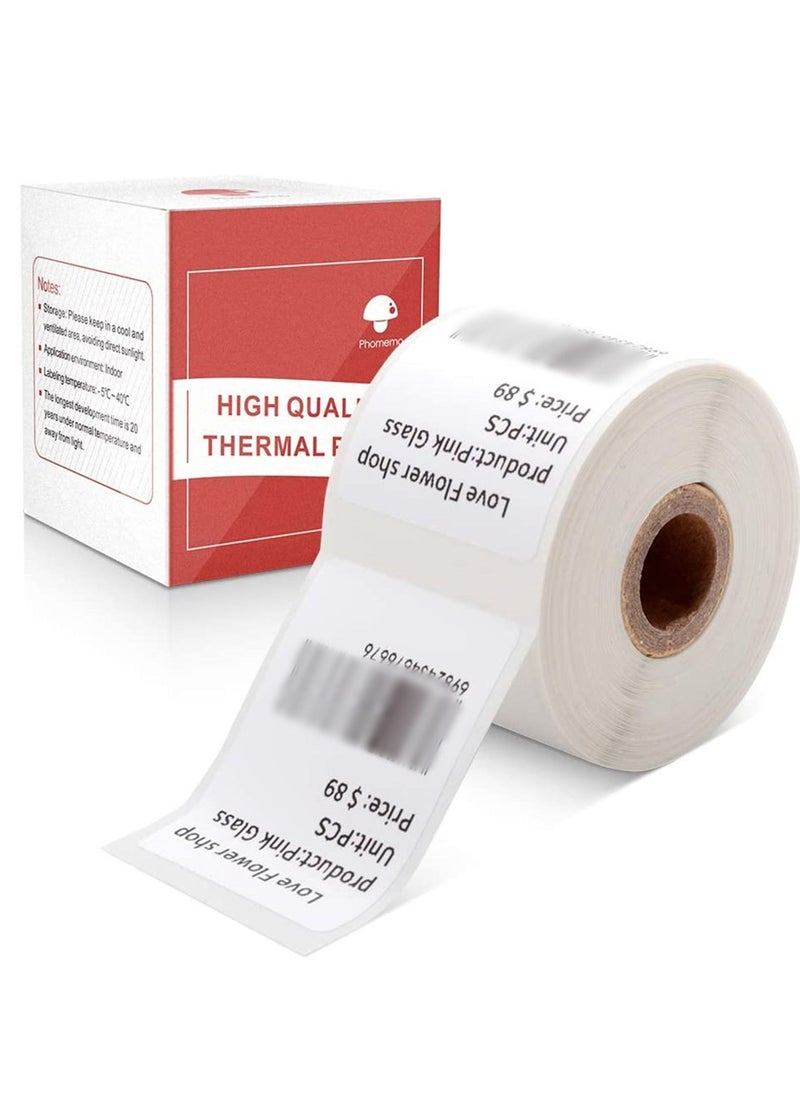 phomemo 1 Roll Label Printer Round Paper  Compatible with Phomemo M110/M200 Stickers for Business and Retailers (30*40mm)  - Image 1