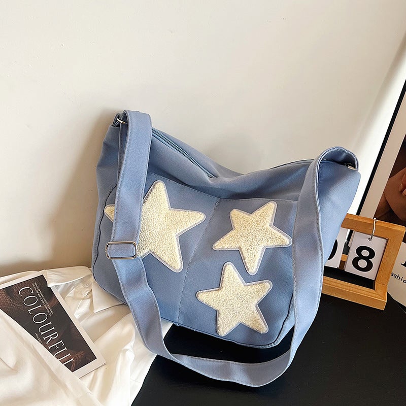 Student Women'S Bag Shoulder Bag Women'S Printed Comfortable Shoulder Bag Simple Cloth Bag Travel Shopping Bag Customizable Pattern - Image 1