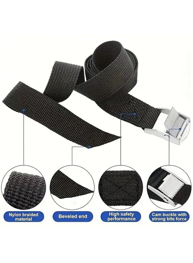 6pcs Heavy Duty Bungee Cords with Quick Release Buckle for Cargo Motorcycle Truck Trailer - Image 2