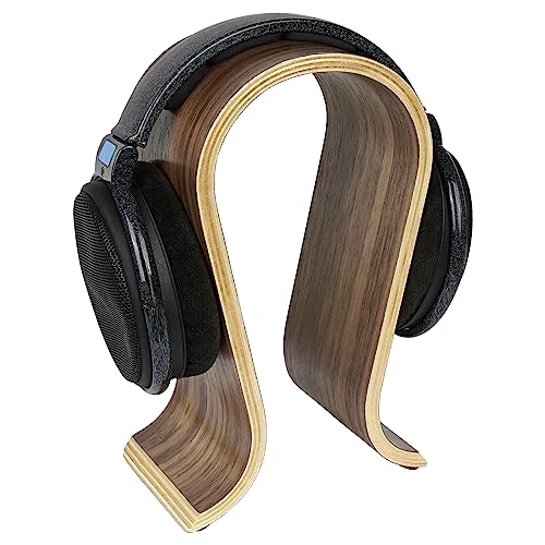 Linkidea Stand for Wooden Omega Headphones Stand/Headset Holder/Desk Display Hanger, Fit Audio-Technica, Bose, AKG, Sennheiser, Beats Studio Solo and Many Earphones - Image 2