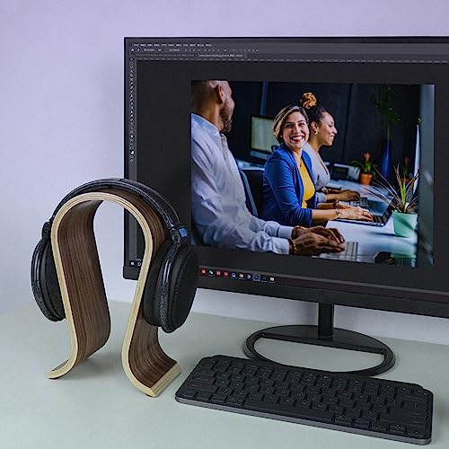 Linkidea Stand for Wooden Omega Headphones Stand/Headset Holder/Desk Display Hanger, Fit Audio-Technica, Bose, AKG, Sennheiser, Beats Studio Solo and Many Earphones - Image 5