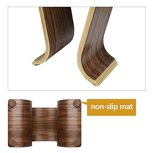 Linkidea Stand for Wooden Omega Headphones Stand/Headset Holder/Desk Display Hanger, Fit Audio-Technica, Bose, AKG, Sennheiser, Beats Studio Solo and Many Earphones - Image 3