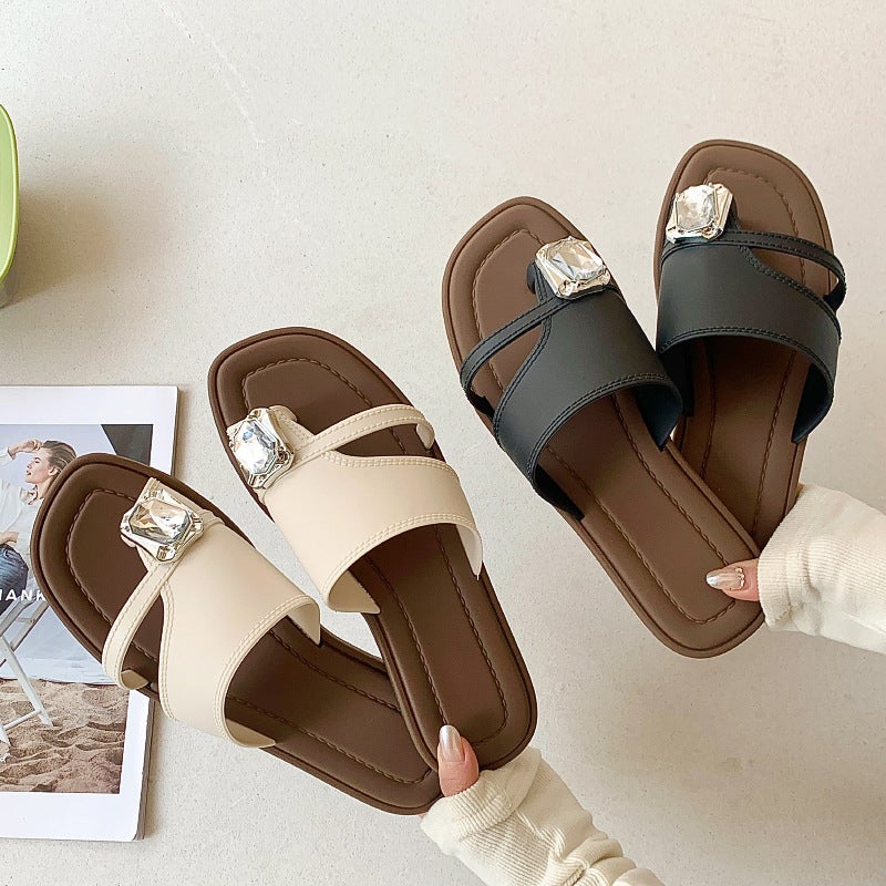 Women's Open-Toe Sandals - Summer Roman Style, Retro, Versatile Flat Beach Shoes - Image 2