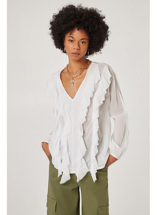 BSB Longsleeve blouse with ruffles - Image 1