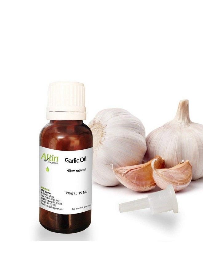 Allin Exporters Garlic Oil Pure Natural & Undiluted Therapeutic Grade For Hair Growth And Skin Care Steam Distilled Essential Oil (15 Ml)  - Image 1