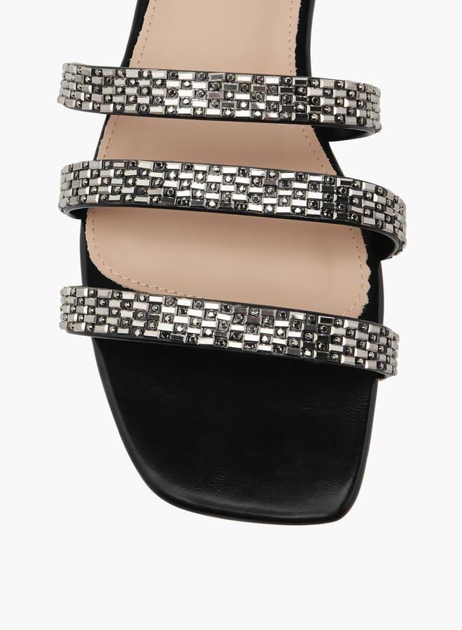 Flora Bella By Shoexpress Women Embellished Slip-On Flat Sandals Ramadan Collection - Image 4