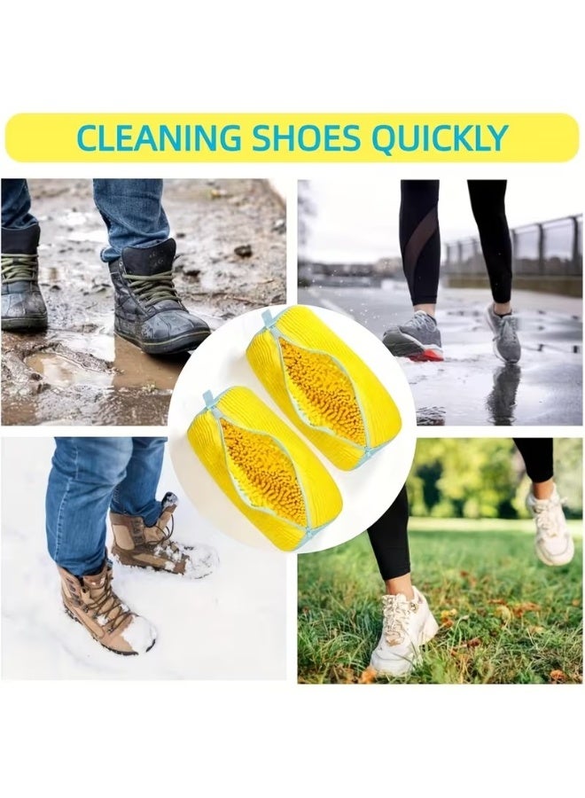 Goolsky Shoe Washing Machine Bag, Laundry Shoe Bag for Washer and Dryer, Sneaker Washing Machine Bag, Shoe Washing Bag for Most Shoe Types(Yellow 1pc), Laundry Bags - Image 2