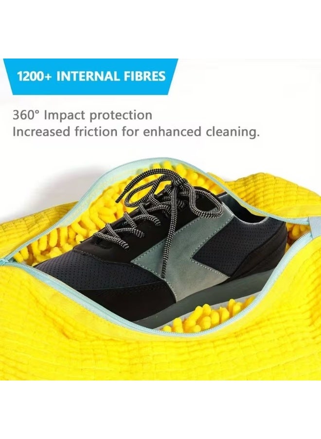 Goolsky Shoe Washing Machine Bag, Laundry Shoe Bag for Washer and Dryer, Sneaker Washing Machine Bag, Shoe Washing Bag for Most Shoe Types(Yellow 1pc), Laundry Bags - Image 5