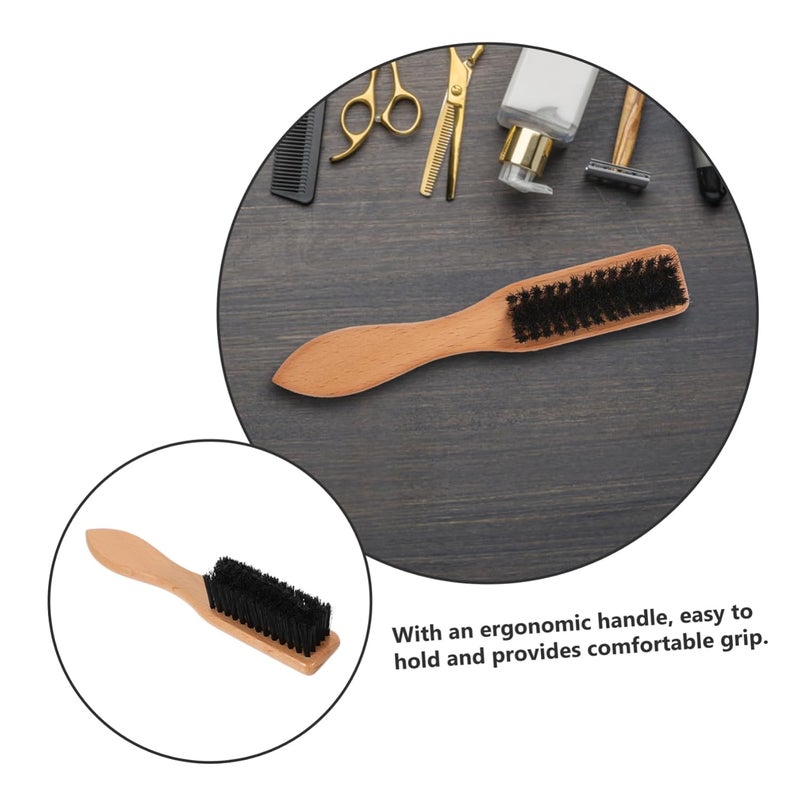 فرشاة لحية فاليكلاد للرجال، مشط من شعيرات الخنزير البري، مقبض من خشب الزان، حجم السفر للعناية الشخصية - Image 4