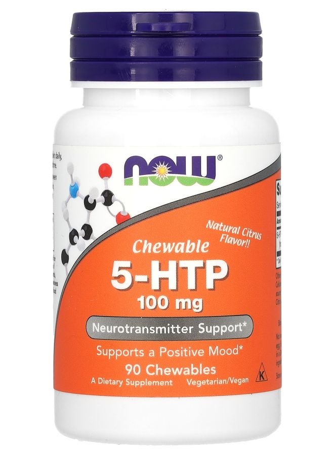 now 5-HTP Natural Citrus 100 mg 90 Chewables