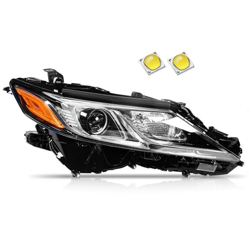 Generic 2018-2022 Camry Headlights,LED Projector Headlight Assembly Compatible with Toyota Camry L LE SE,Headlight Headlamp for Camry 2018-2022 Replacement Right Passenger Side, Black - Image 1