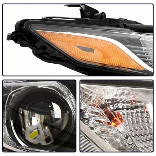 Generic 2018-2022 Camry Headlights,LED Projector Headlight Assembly Compatible with Toyota Camry L LE SE,Headlight Headlamp for Camry 2018-2022 Replacement Right Passenger Side, Black - Image 4