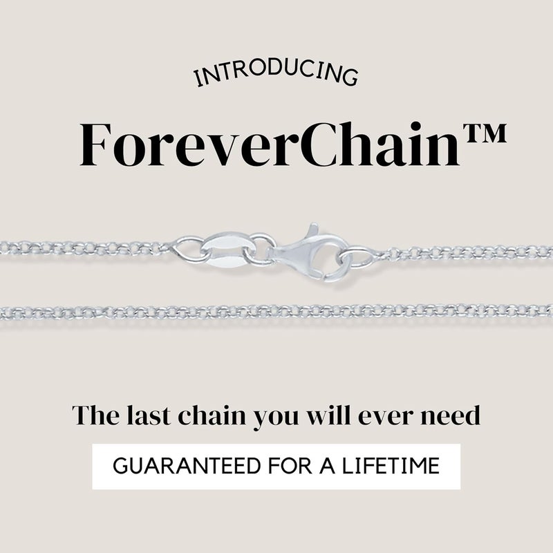KISPER Solid 925 Sterling Silver Chain Necklace for Women Thin & Secure - Italian 1.6mm Diamond Cut Cable Link with Lobster Clasp - Made in Italy (16-30 Inch) - Image 2