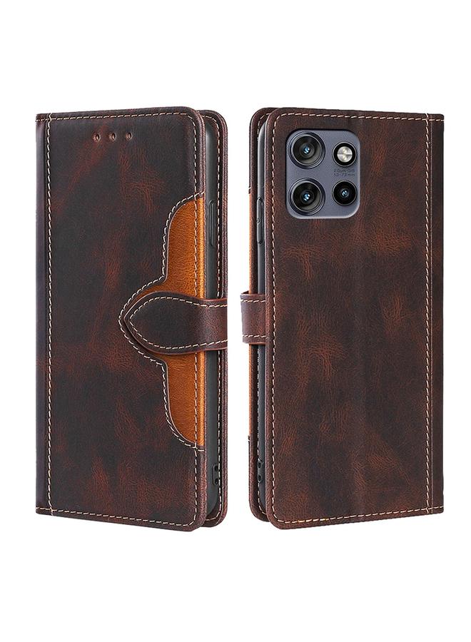 اس-توب جراب لهاتف Motorola Edge 50 Neo 5G مصنوع من الجلد مع مشبك مغناطيسي - Image 1