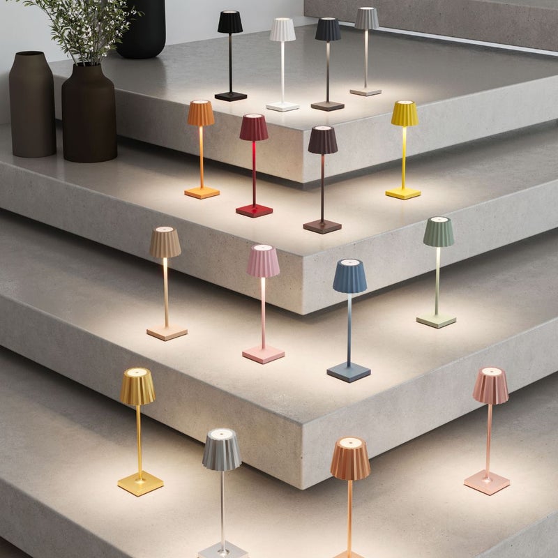 Sompex Troll Nano Table Lamp (Matte finish) | Indoor & Outdoor | 2 light colours | Stepless touch dimmer | 1.6W LED Battery Operated | Aluminium | 54 (splash and dust proof) 10 x 21 cm - Sand - Image 4