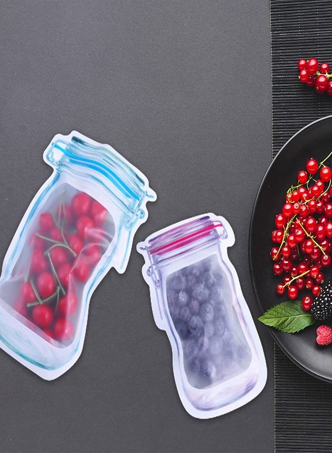 DEERA Jar-Shaped Clear Ziplock Stand Up Pouch 140x200mm Pack of 10 - Image 3