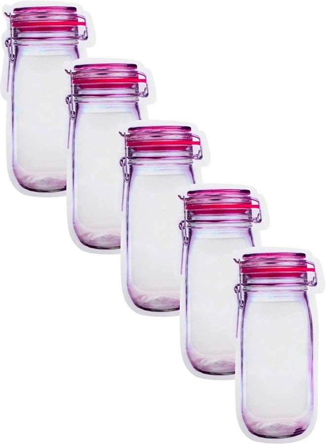 DEERA Jar-Shaped Clear Ziplock Stand Up Pouch 140x200mm Pack of 10 - Image 1