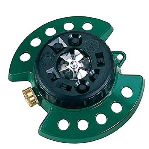 Dramm Metal Base, Green 15024 ColorStorm 9-Pattern Turret Sprinkler with Heavy-Duty Meta - Image 5