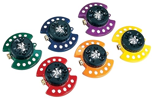 Dramm Metal Base, Green 15024 ColorStorm 9-Pattern Turret Sprinkler with Heavy-Duty Meta - Image 4