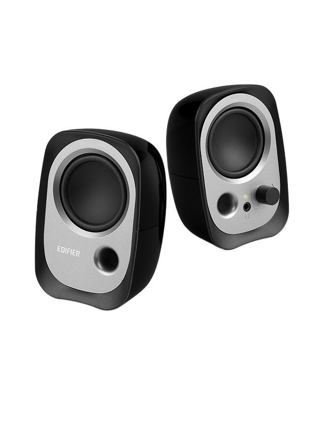 NIBEMINENT R12U USB Powered Speakers with Easy Connections - Best Design Angle Convenient Control 3.5mm AUX Compact Powerful Black - Image 1