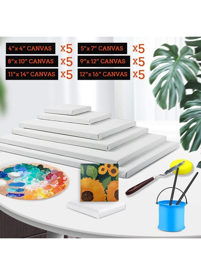 ESRICH 30 Pack Canvases For Painting With 4X4 5X7 8X10 9X12 11X14 12X16 Painting Canvas For Oil & Acrylic Paint - Image 5