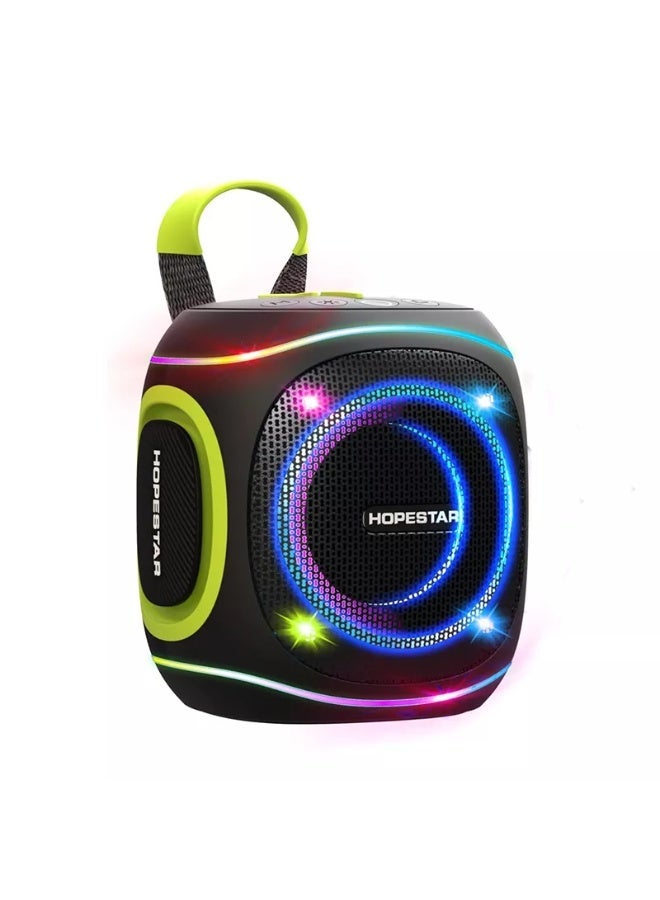HOPESTAR Party 220mini 10W Portable Bluetooth Speaker 🎶 | Wireless 5.3 | RGB LED Lights Sync with Music | USB, TF Card, AUX, FM Radio | 4-6 Hours Playtime | Compact & Travel-Friendly Outdoor Speaker - Image 2