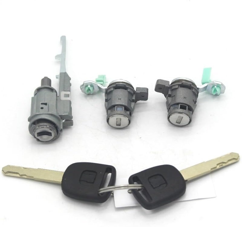 DEMULAX Car Door Lock Cylinder Set with Keys for CR-V 2003-2006 - Image 3