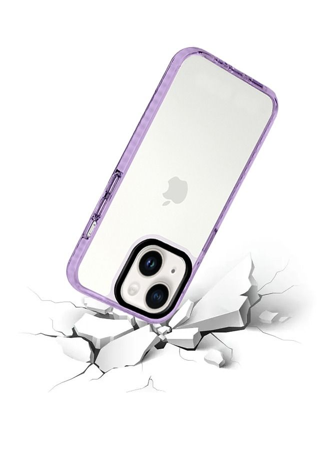 IPhone 14 Black-Ring Collision-Resistant Triple-In-One Transparent Case - Image 3