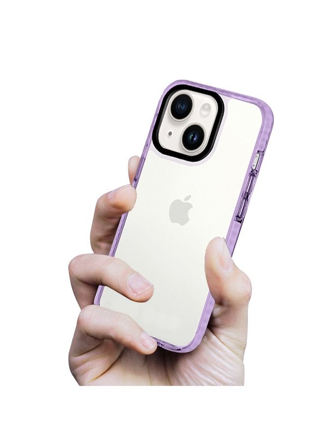 IPhone 14 Black-Ring Collision-Resistant Triple-In-One Transparent Case - Image 4