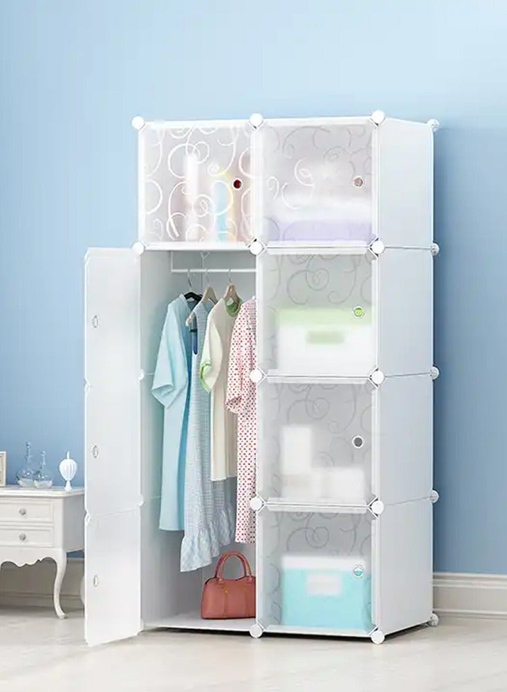 DubaiGallery 8 Cubes Diy Shoes Wardrobe Storage Shoe Rack Shoe Tower Storage Cabinet Shoe Organizer Storage Organizer Modular Shoe Cabinet