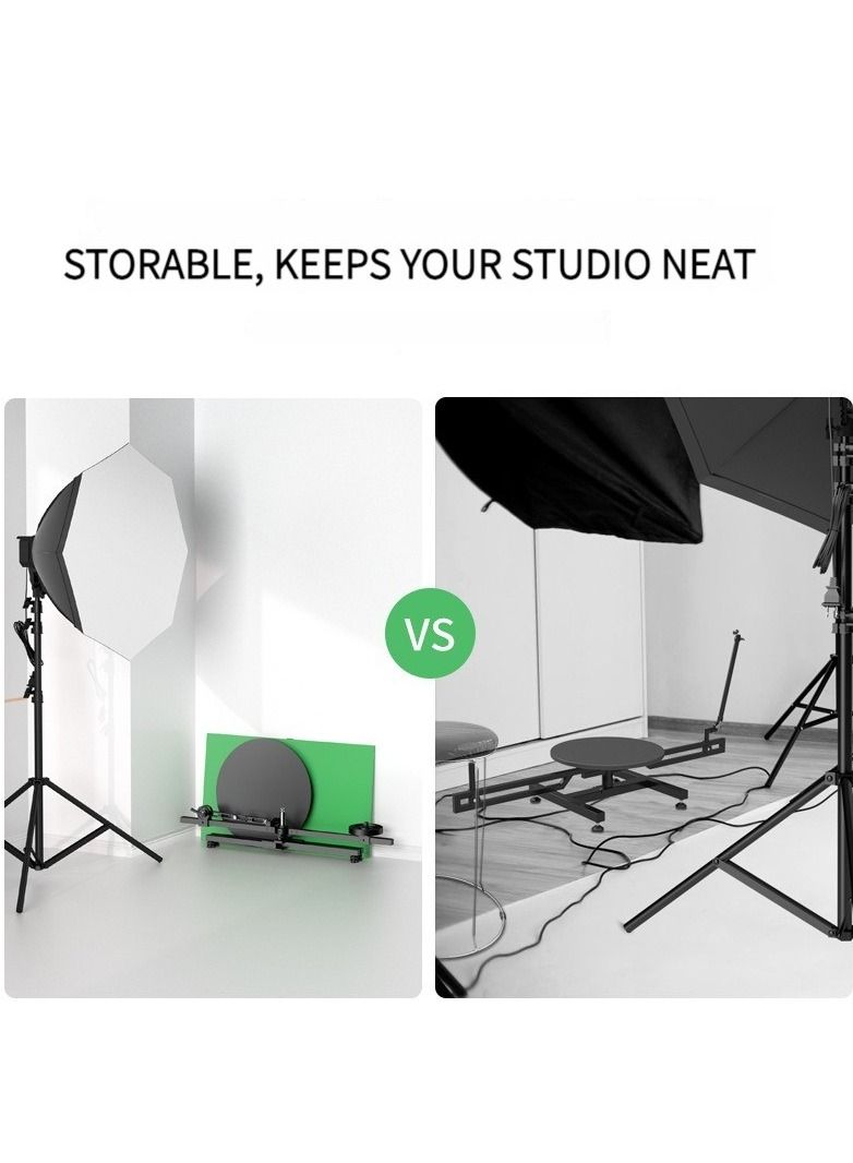 VRIG BH-12 360 Degrees Camera Rotating Platform Product Display Photography Table Load 3Kg 400mm diameter