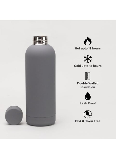 Insulated water bottle with airtight seal