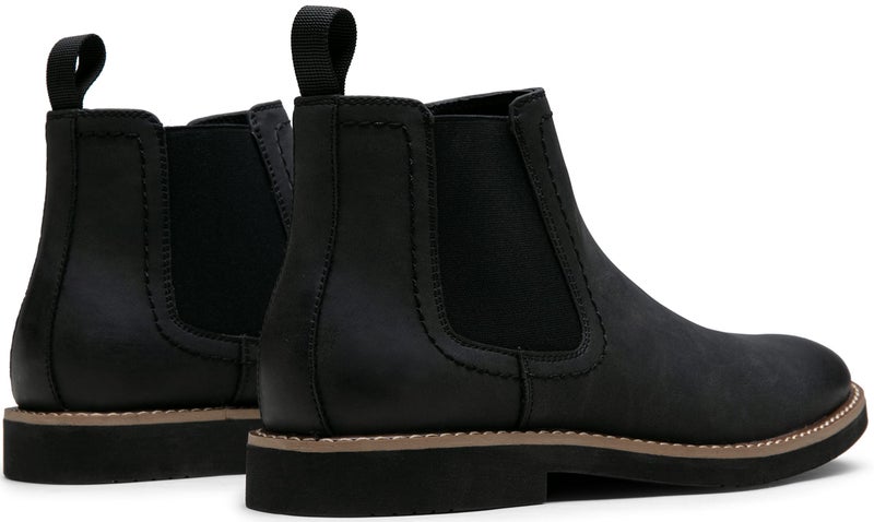 Vostey Chelsea Boots Men Casual Dress Boots Black Ankle Classic Slip on Boots for Men(BMY8043A blacknubuck 08) - Image 5