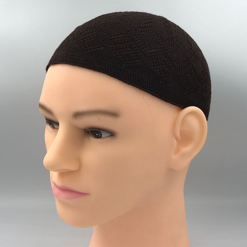 قبعة جلد البطيخ للرجال قبعة محبوكة قبعة عبادة هوي صيفية رقيقة جديدة قبعة عربية قابلة للتنفس للرجال - Image 3