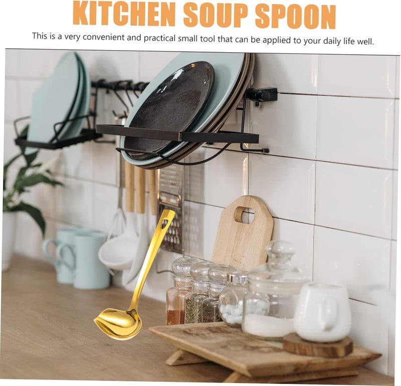 Generic Stainless Steel Gravy Ladle Colander Spoon Soup Ladle Unique Kitchen Accessory 304 Material Easy to Clean - Image 3