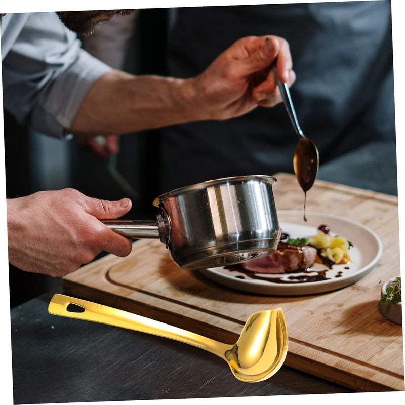 Generic Stainless Steel Gravy Ladle Colander Spoon Soup Ladle Unique Kitchen Accessory 304 Material Easy to Clean - Image 4