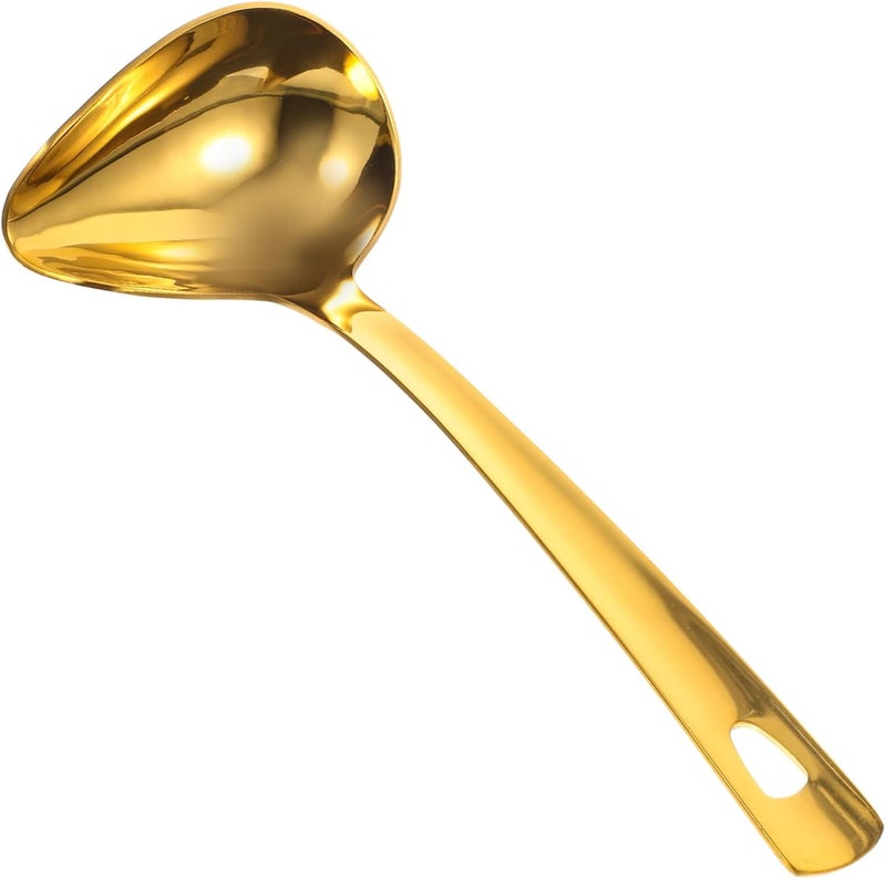 Generic Stainless Steel Gravy Ladle Colander Spoon Soup Ladle Unique Kitchen Accessory 304 Material Easy to Clean - Image 1