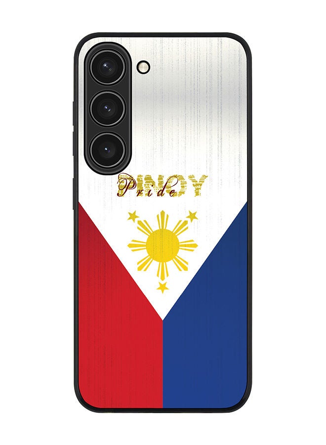 Stylizedd Rugged Black edge case for Samsung Galaxy S23 5G Slim fit Soft Case Flexible Rubber Edges Anti Drop TPU Gel Thin Cover - Pinoy Pride - Image 1