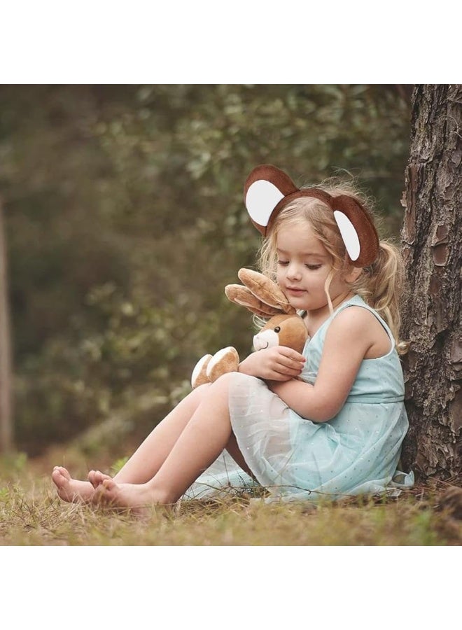 BinaryABC Halloween Monkey Cosplay Costume SetMonkey Ears Headband Bowtie and TailHalloween Costume AssesoriesBrown - Image 1