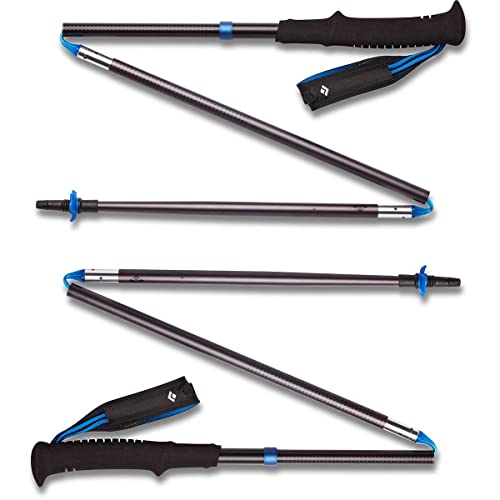 BLACK DIAMOND Distance Z Trekking Poles (Pair) | Ultralight 100% Aluminum | Foldable Z-Pole Design | Trail Running & Hiking Stability | Pewter | 120 cm - Image 2