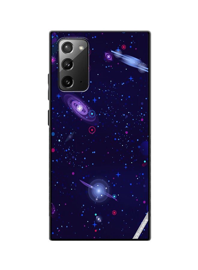 VR CREATIVE Protective Case Cover For Samsung Galaxy Note20 5G Galaxy Space Design Multicolour - Image 1