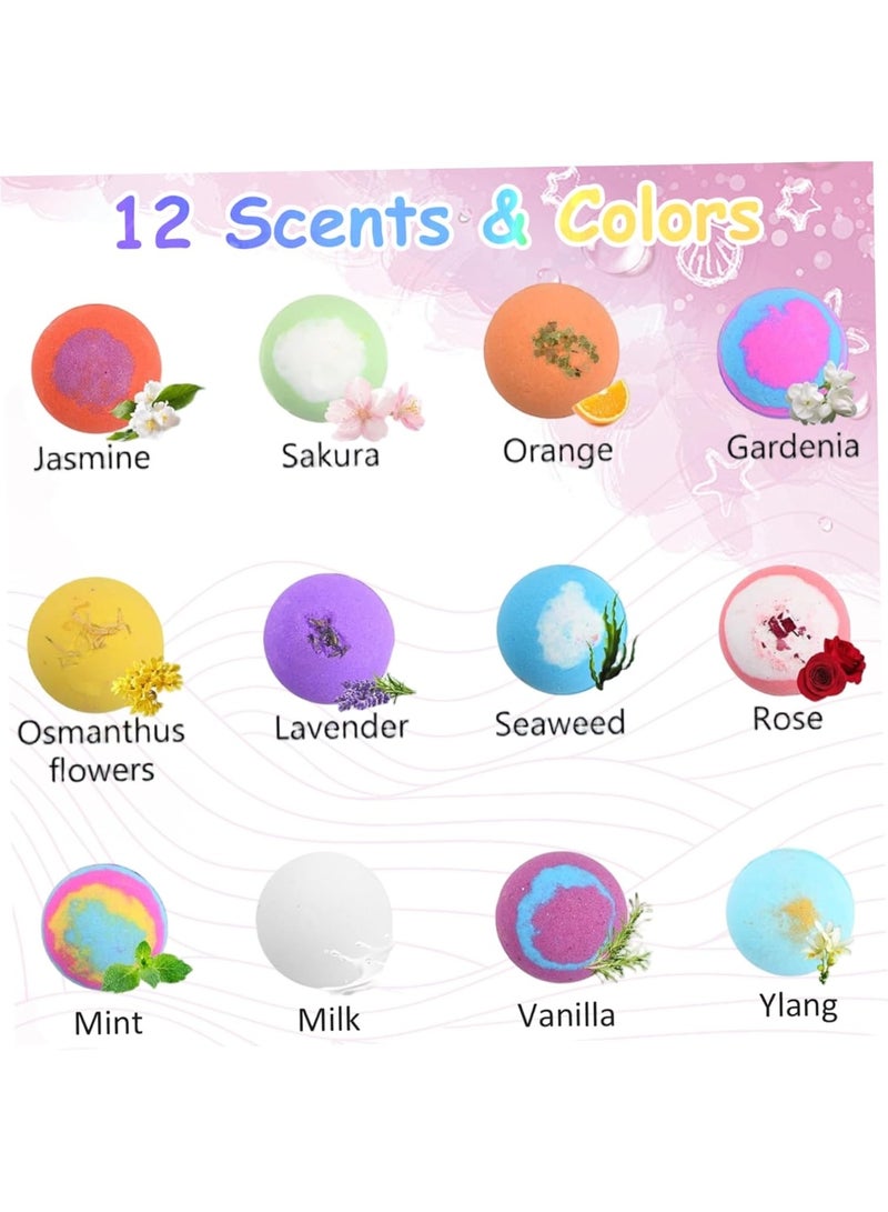 Bath Kids Bath Bombs, 12Pcs/Set Bath Bombs with Toys Inside, 2 Inch Children Ball with Cute Animal Toys, Colorful Bubble Bathroom Supplies, Green - Image 3