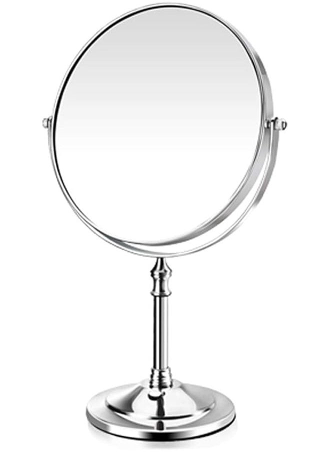 The Bros Makeup Mirror 8 Inch 3X Magnifying Make up Mirror Tabletop Wall Mounted Adjustable Foldable Cosmetic Mirror Swivel Dual Sides Vanity Mirror  - Image 1