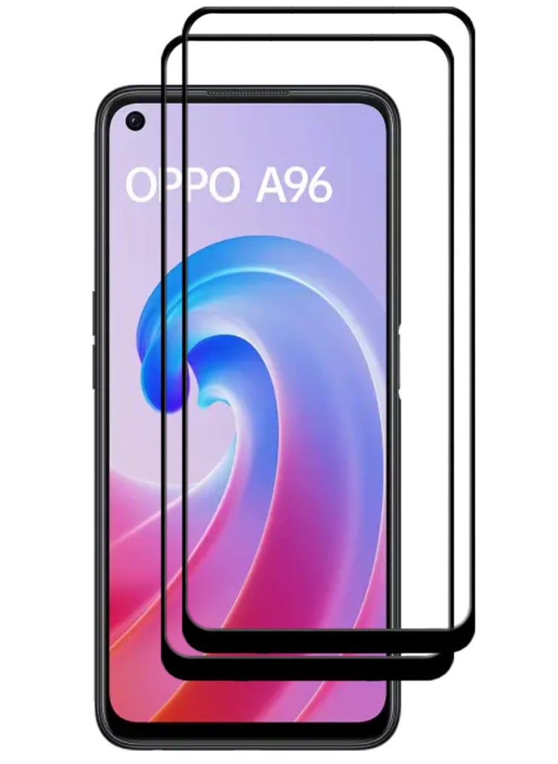 ACLIX 2 Pieces Antistatic ESD Dustproof Premium Quality High Definition Tempered Glass Screen Protector Designed For Oppo A96 - Image 1