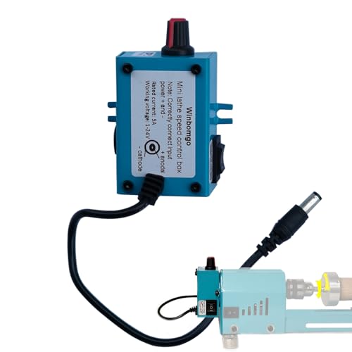 Winbomgo Mini Lathe Motor Speed Regulation Box, Dc Motor Infinite Speed Regulation Stable Motor Operation Working Voltage Range 1-24v - Image 1